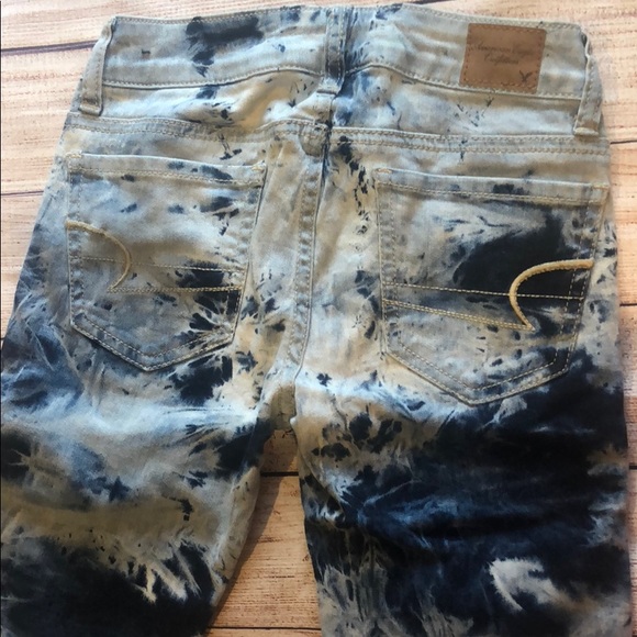 AMERICAN EAGLE Printed TIE DYE JEANS. Size 00. - Picture 5 of 6